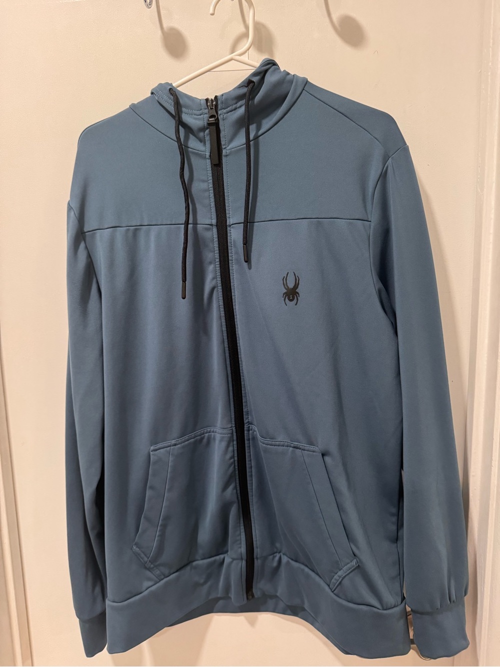 Spyder Men's Light Blue Full-Zip Hoodie